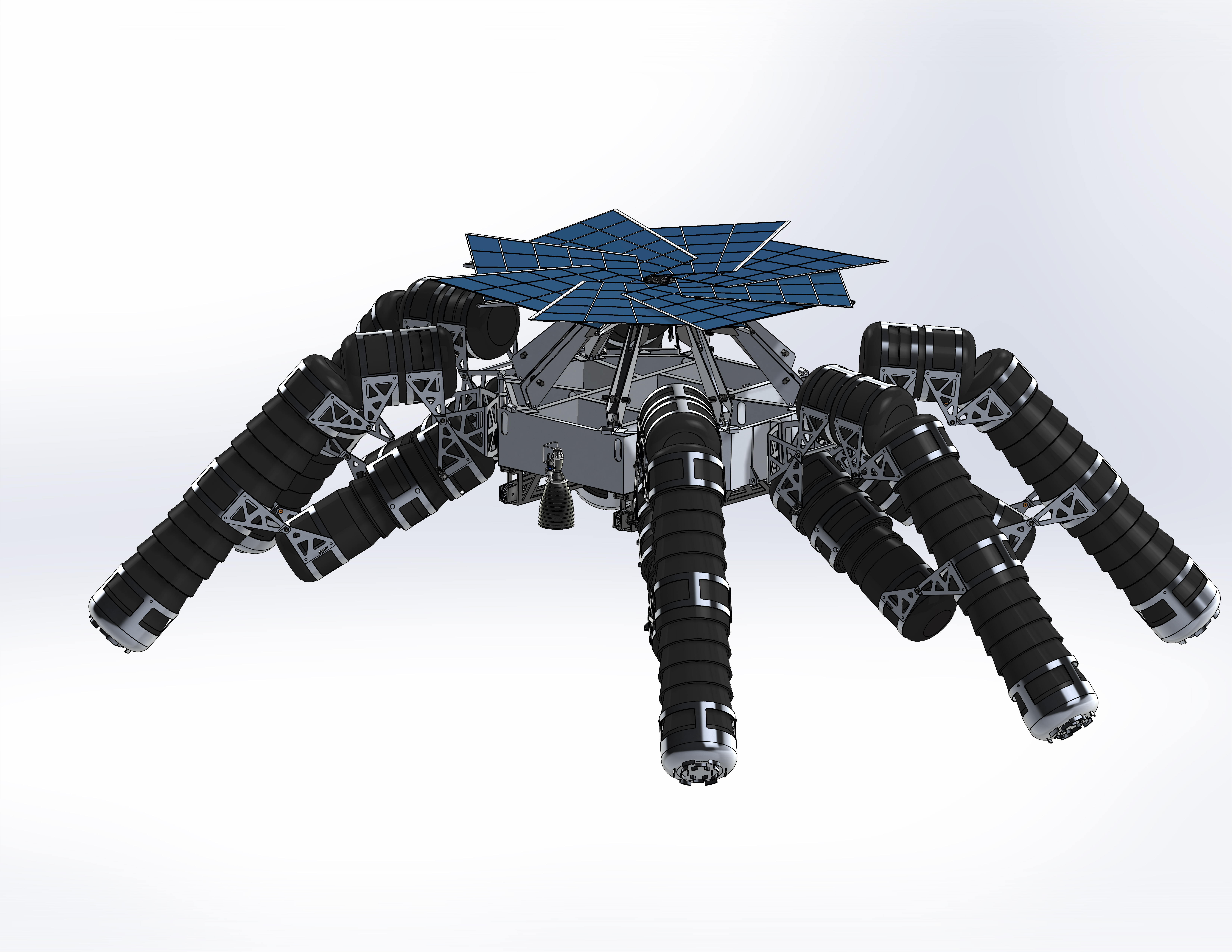 lunar八爪月球登陆器创新设计3D数模图纸 STEP格式