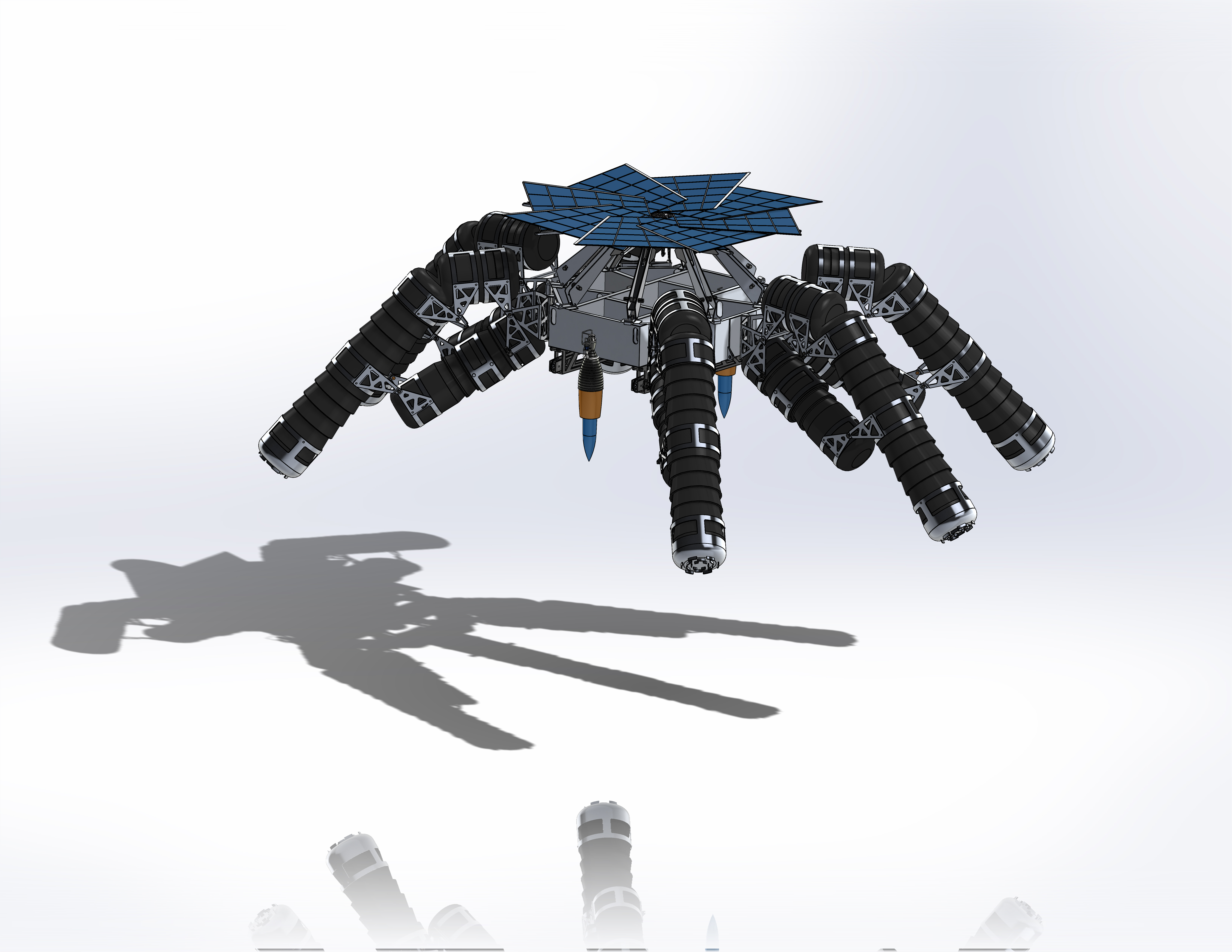 lunar八爪月球登陆器创新设计3D数模图纸 STEP格式