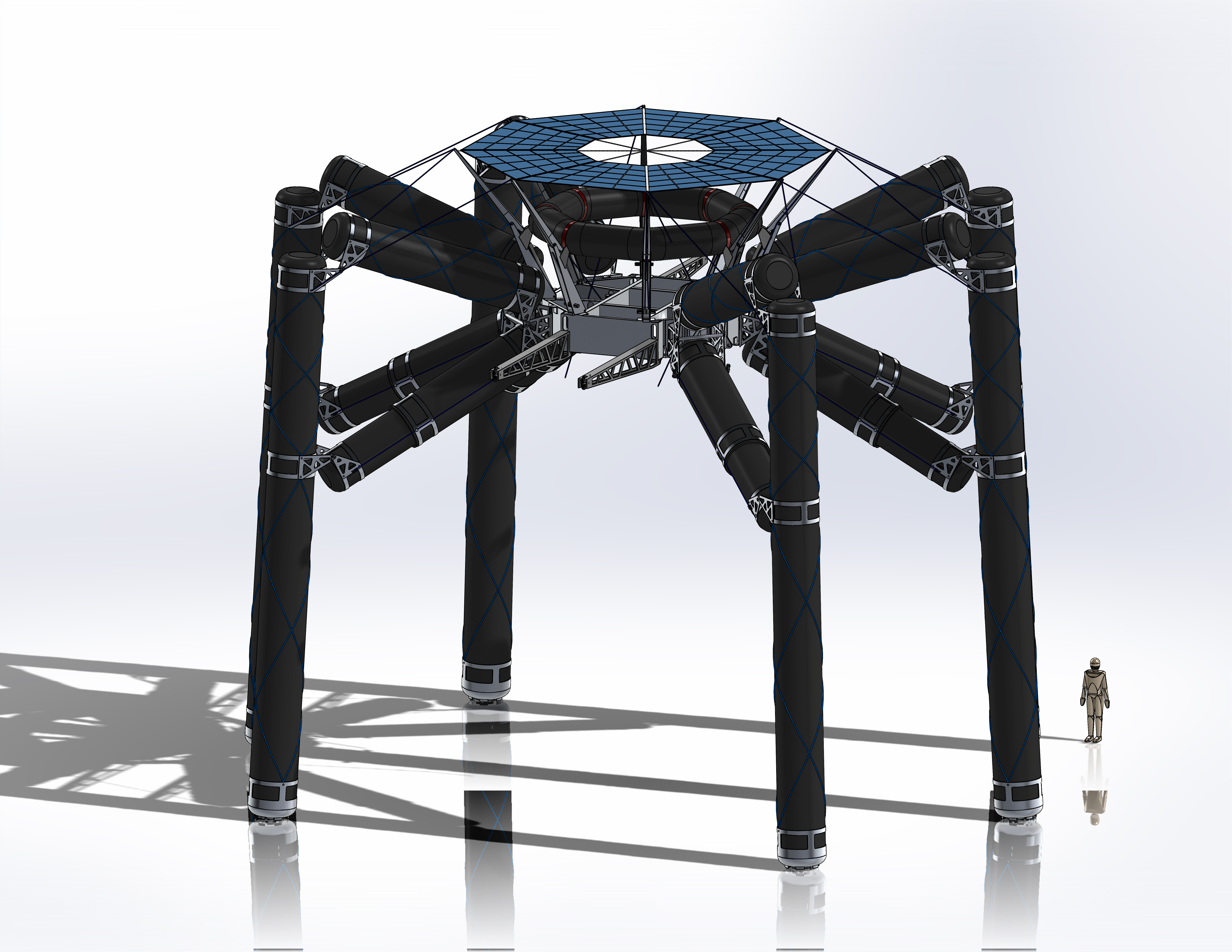 lunar八爪月球登陆器创新设计3D数模图纸 STEP格式