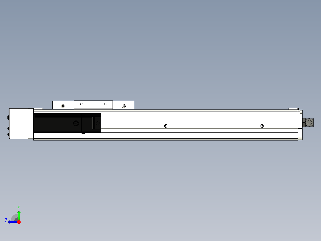 Toyo东佑达直线模组-ECH12-300-BL-100W+煞車右视图