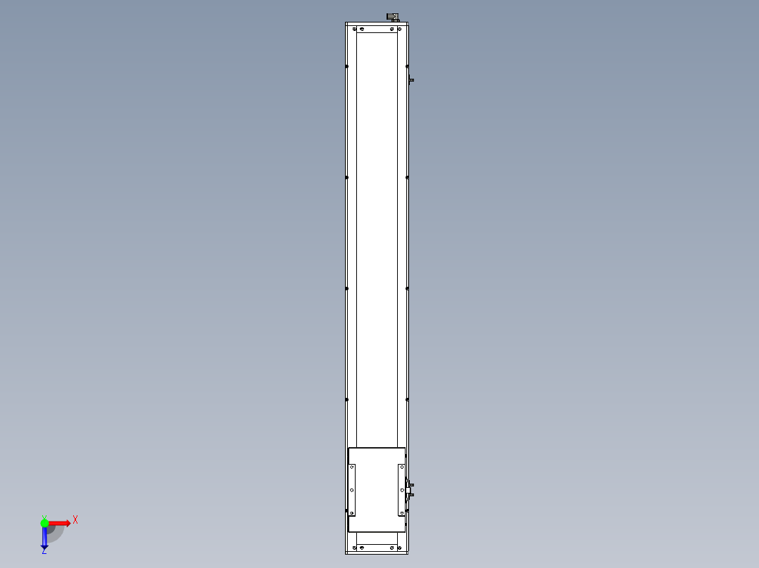 Toyo东佑达直线模组-ECH17-1100-BM-750W俯视图
