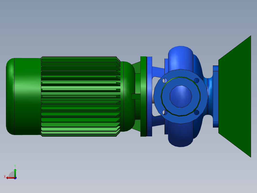 离心泵(立)后视图