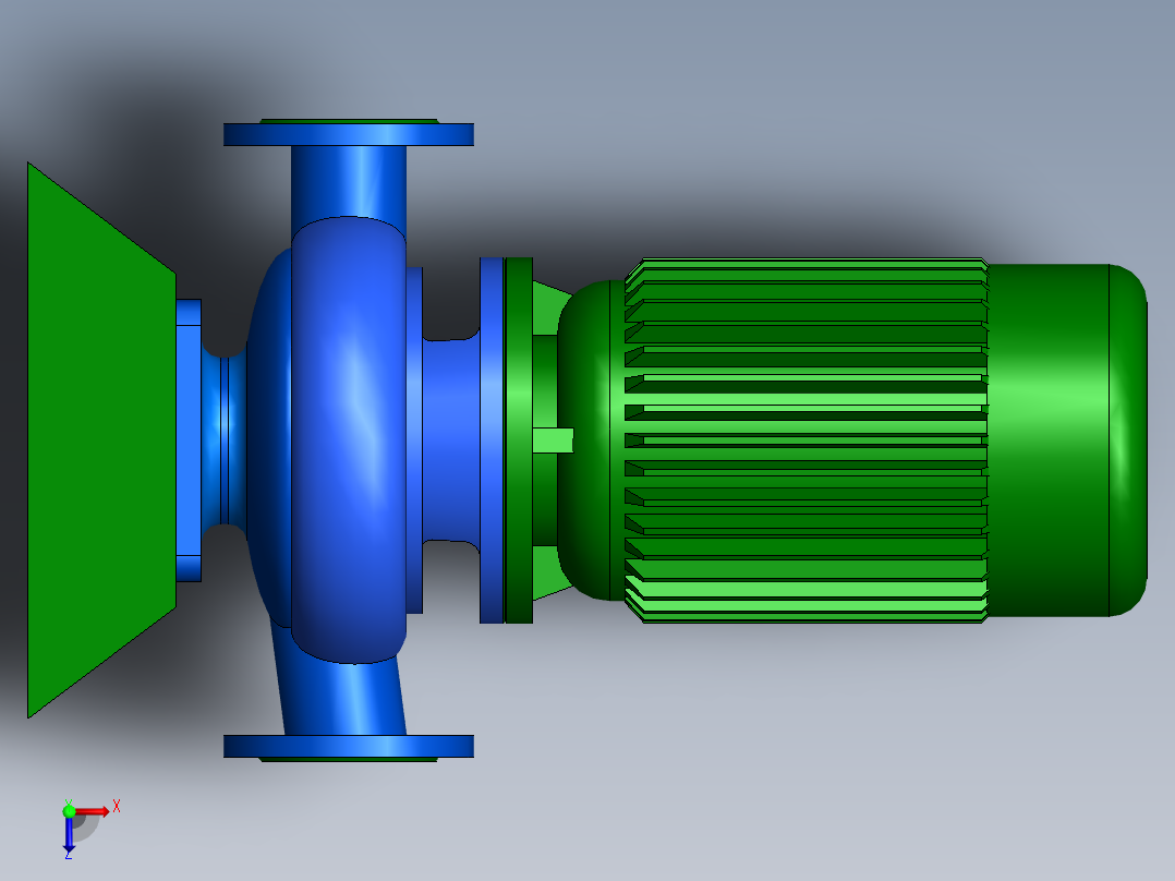 离心泵(立)俯视图