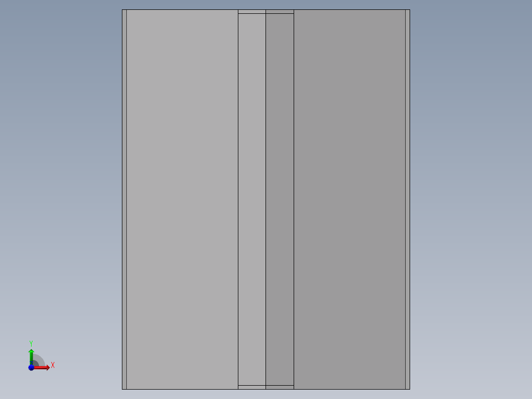 厂房屋顶钢结构悬梁算梁详细模型前视图