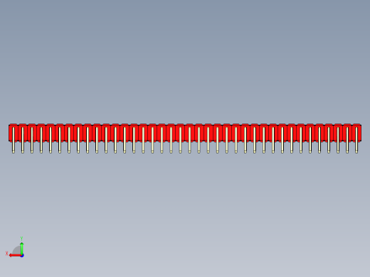 彩色公排针 100mil 2.54mm 系列-DS1022_red_2x38p_100mil_TypeD_rev1.0后视缩略图