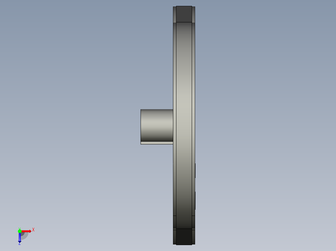 滑轮和皮带俯视图