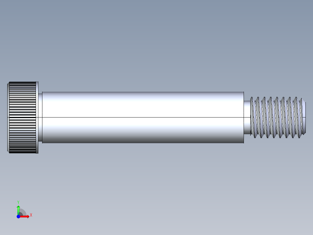 内六角螺螺栓-SB 0.500-13 x2.5前视图