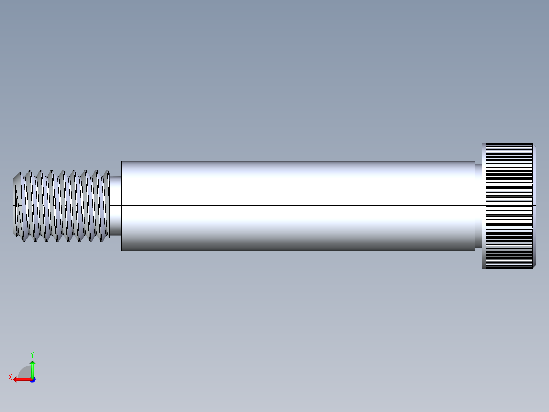 内六角螺螺栓-SB 0.500-13 x2.5后视图