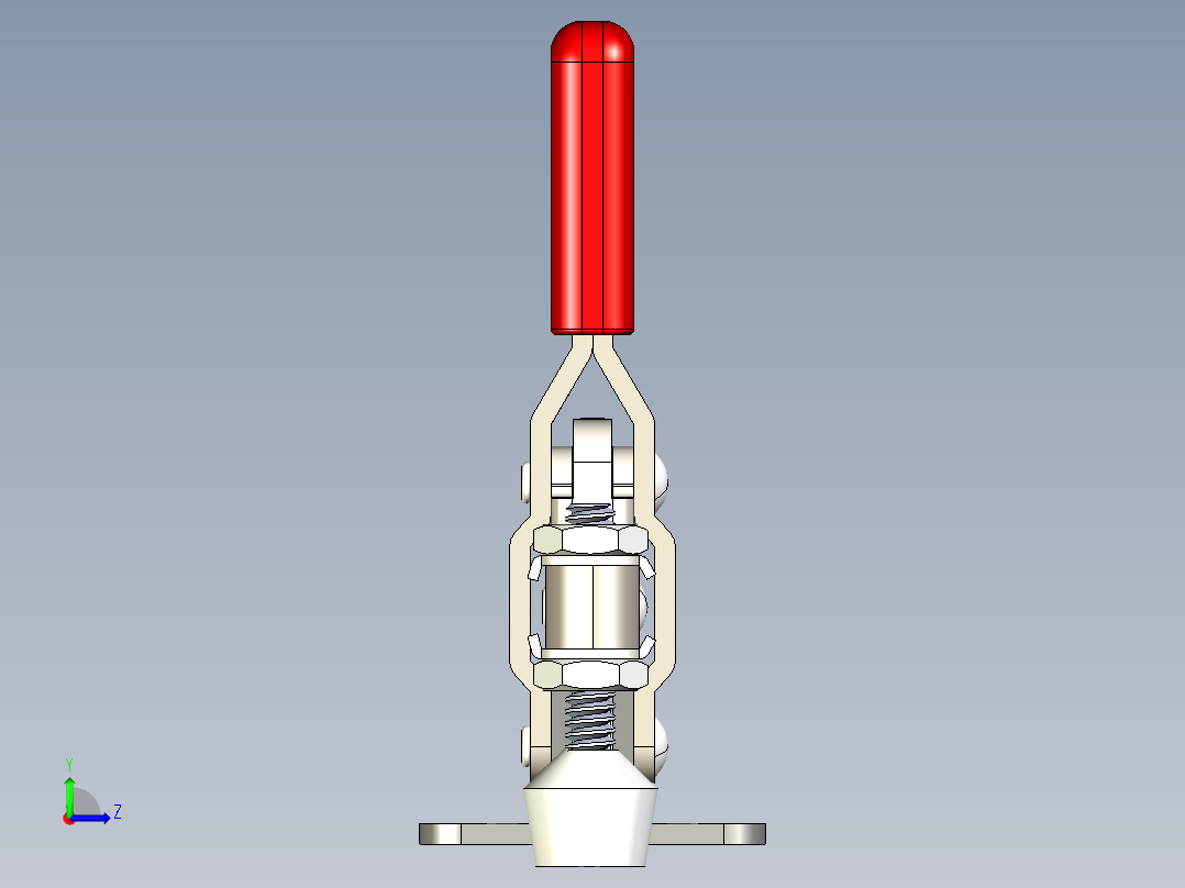CH-101-A手动拨动夹左视图