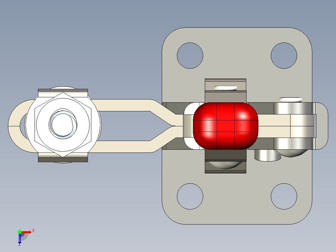 CH-101-A手动拨动夹俯视图