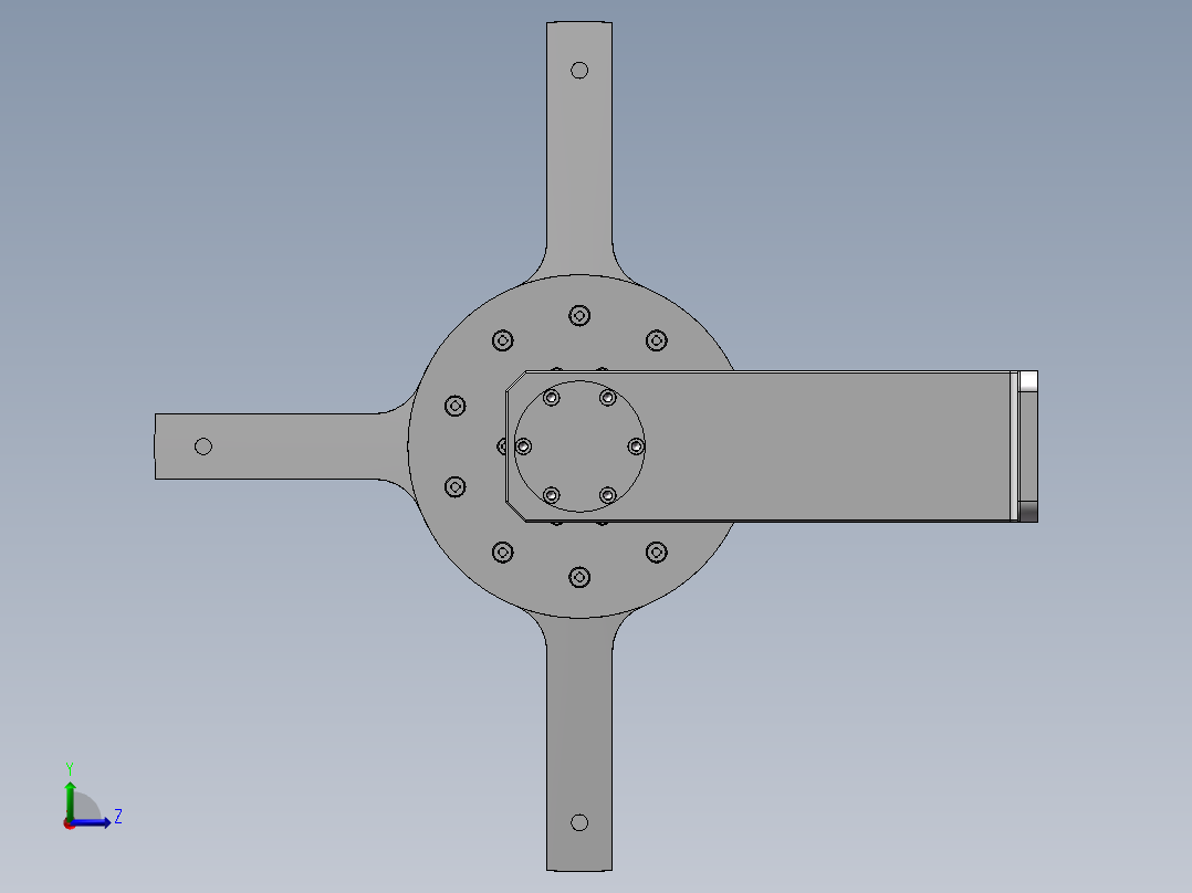 战斗机模型左视图
