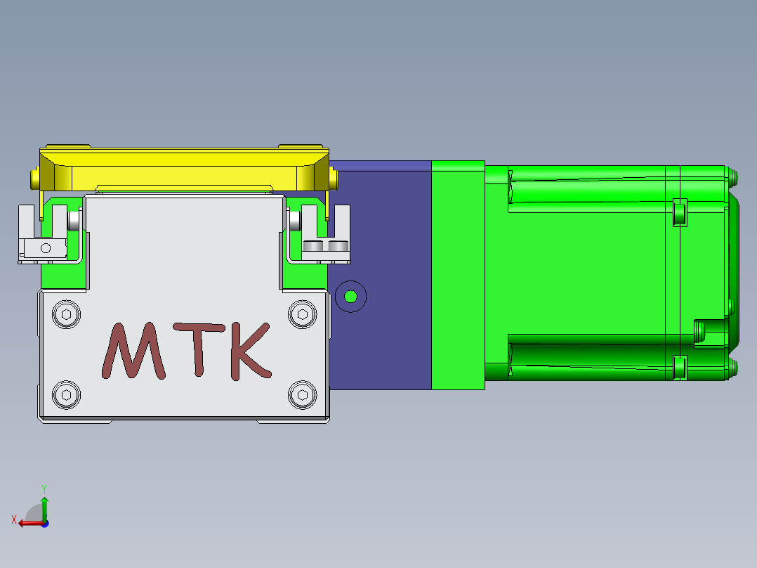 GTA内嵌同步带全封闭GTA8-BR-400W后视图