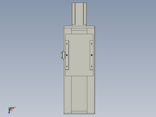 直线模组LHC17-S150-M设计图纸俯视缩略图