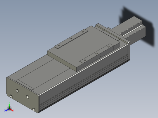 直线模组LHC17-S150-M设计图纸正等轴测缩略图