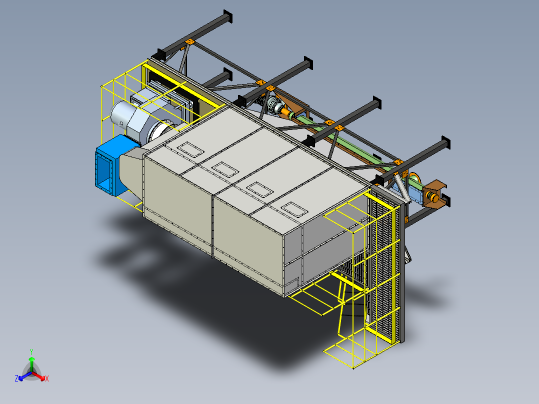 除尘器正等轴测图