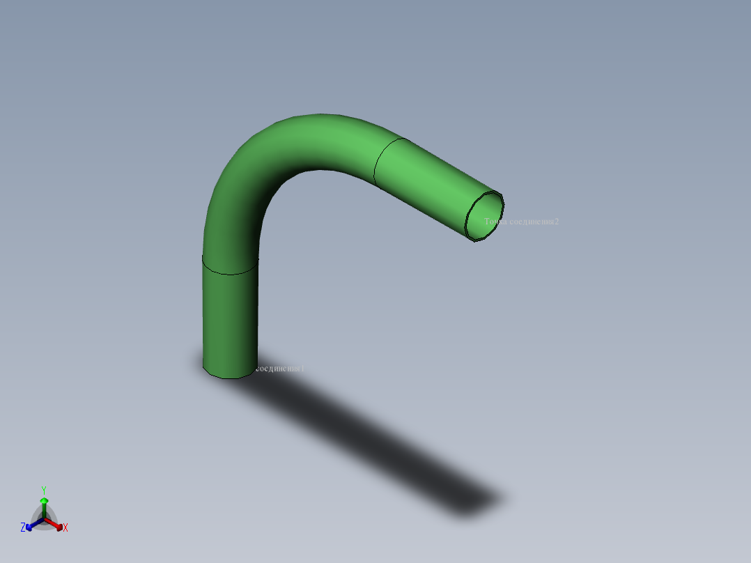 弯头 (21)正等轴测图