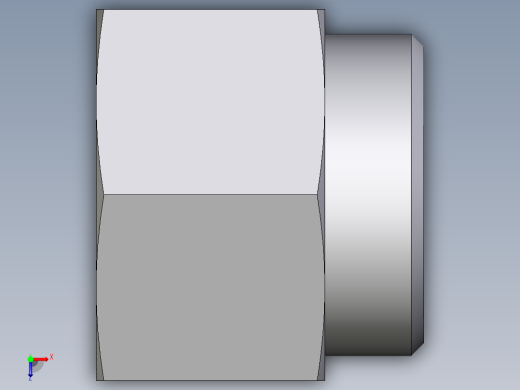 卡套式工业通用硬管接头EO_Swivel_connector_GAI42LM71X俯视缩略图