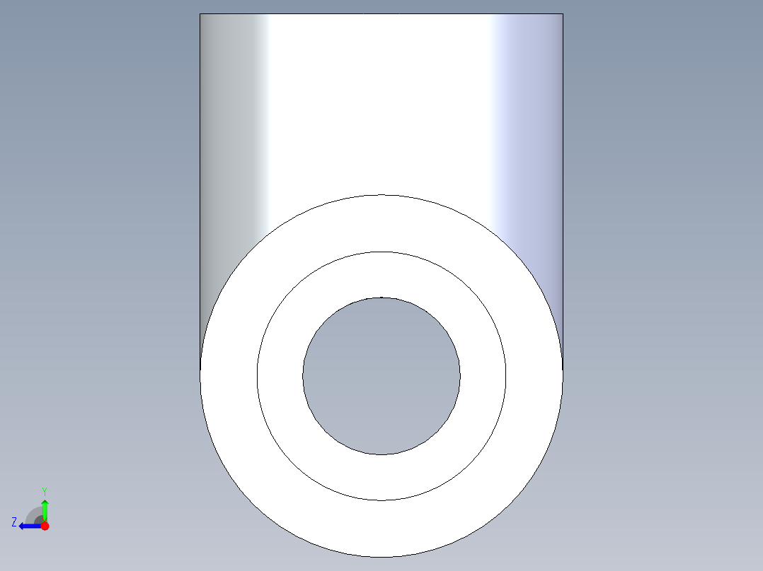 聚氯乙烯配件03-Sch80_Tee_SxSxFPT_802-005_0.5in右视图