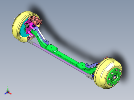 汽车转向机构转向系统三维模型设计