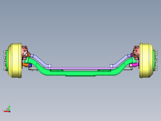 汽车转向机构转向系统三维模型设计后视缩略图