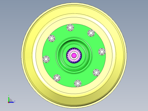 汽车转向机构转向系统三维模型设计左视缩略图