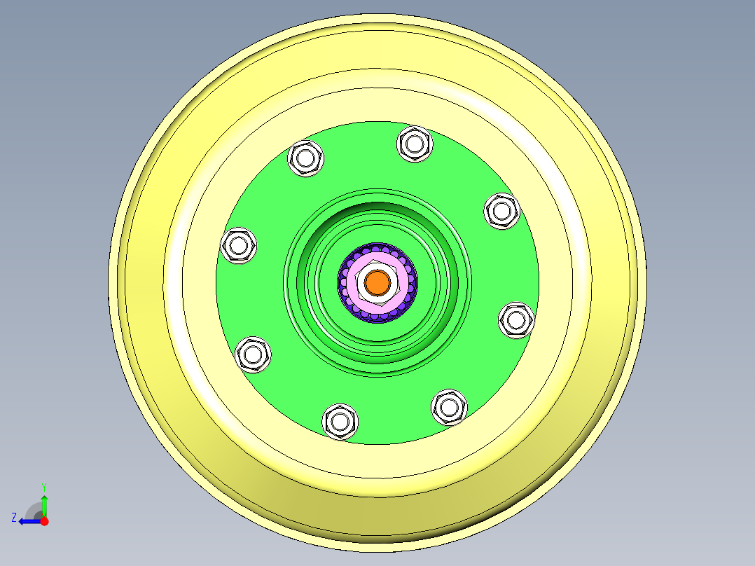 汽车转向机构转向系统三维模型设计右视图