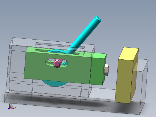 偏心轮加紧机构