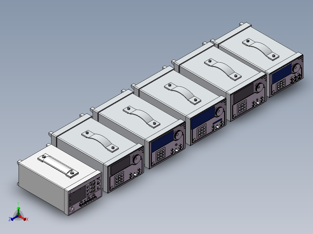 稳压电源6款正等轴测图