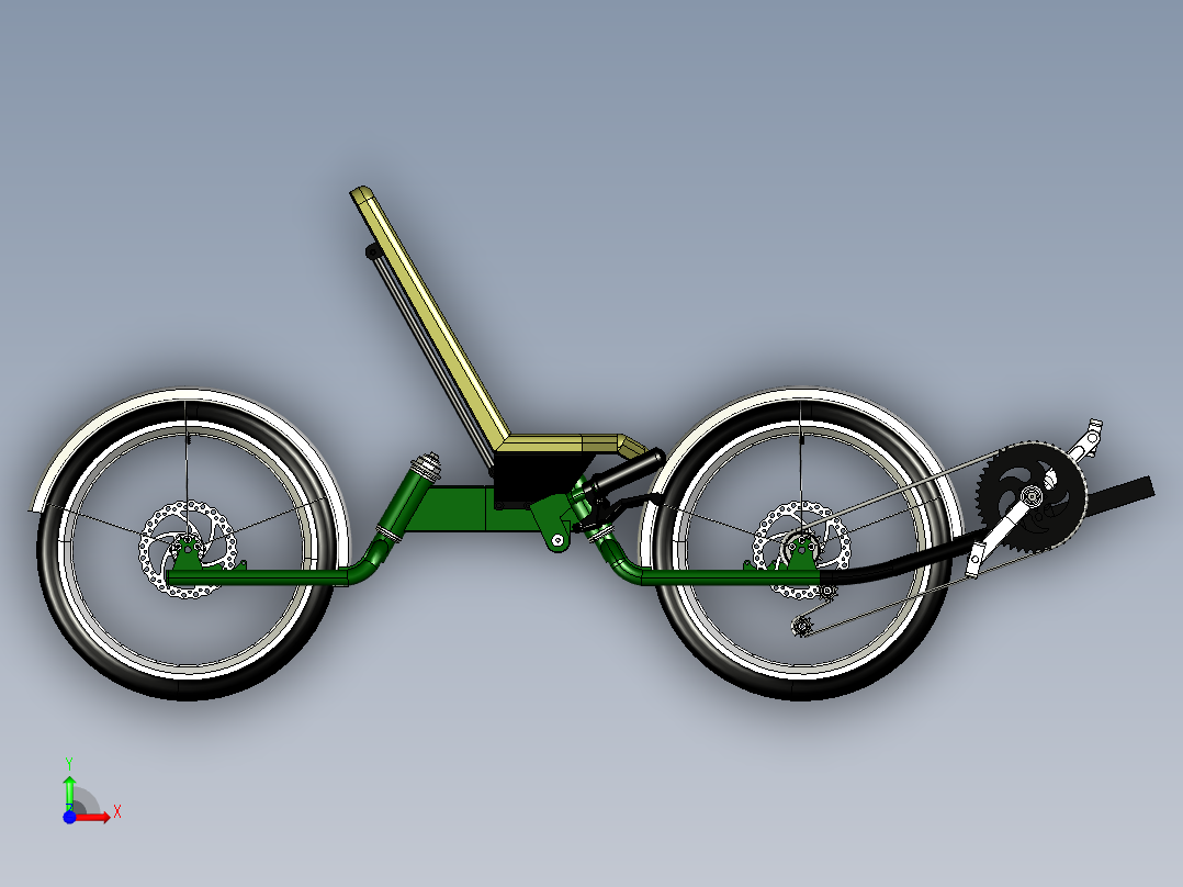 Python类_三极三轮车--stp前视图