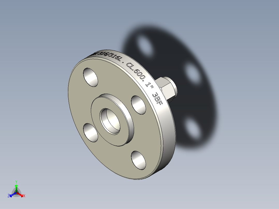 不锈钢ANSI法兰适配器，1-2英寸