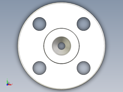 不锈钢ANSI法兰适配器，1-2英寸前视缩略图