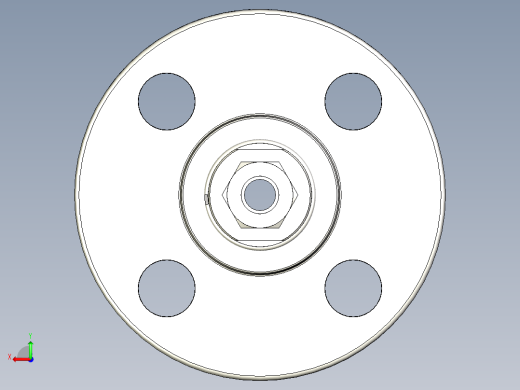 不锈钢ANSI法兰适配器，1-2英寸后视缩略图