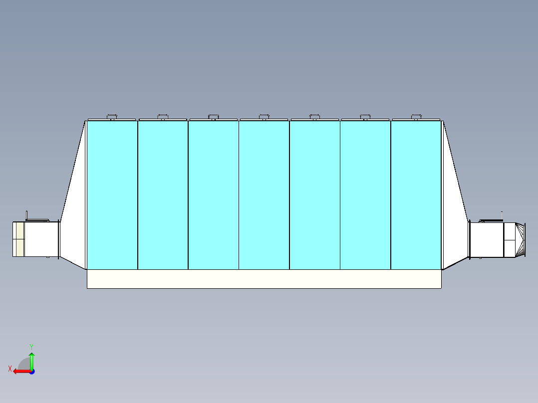 静态干燥机后视图