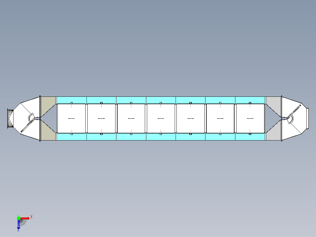 静态干燥机俯视图