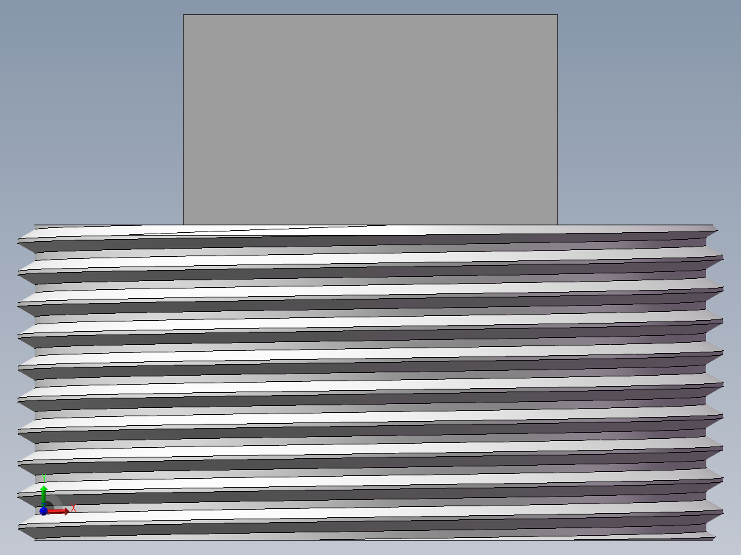 四角塞头 DN40前视图