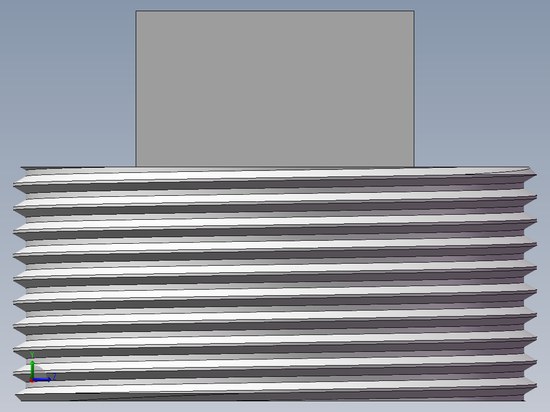 四角塞头 DN40左视图