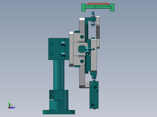 底部移载机构左视缩略图