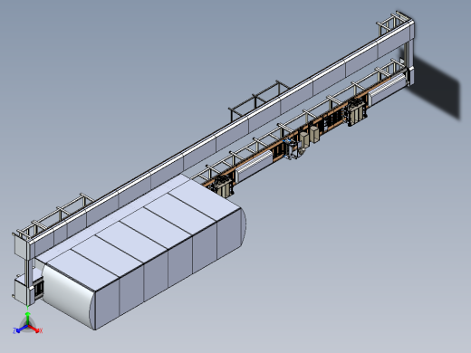 巧克力生产流水线设计模型（大型）后视缩略图