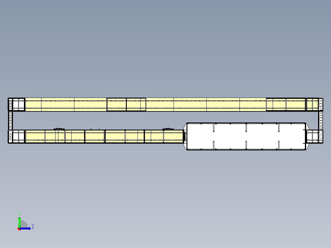 巧克力生产流水线设计模型（大型）左视图