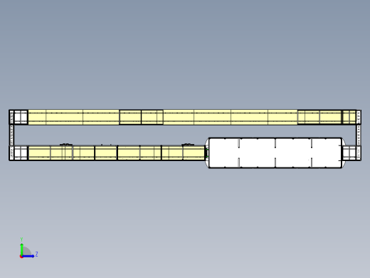 巧克力生产流水线设计模型（大型）左视缩略图