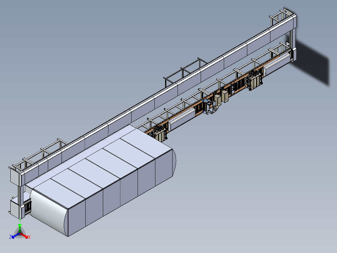 巧克力生产流水线设计模型（大型）正等轴测图