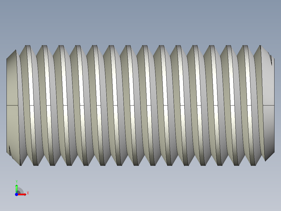 DIN 913-ISO 4026 固定螺钉-M18 L=40.STEP前视图