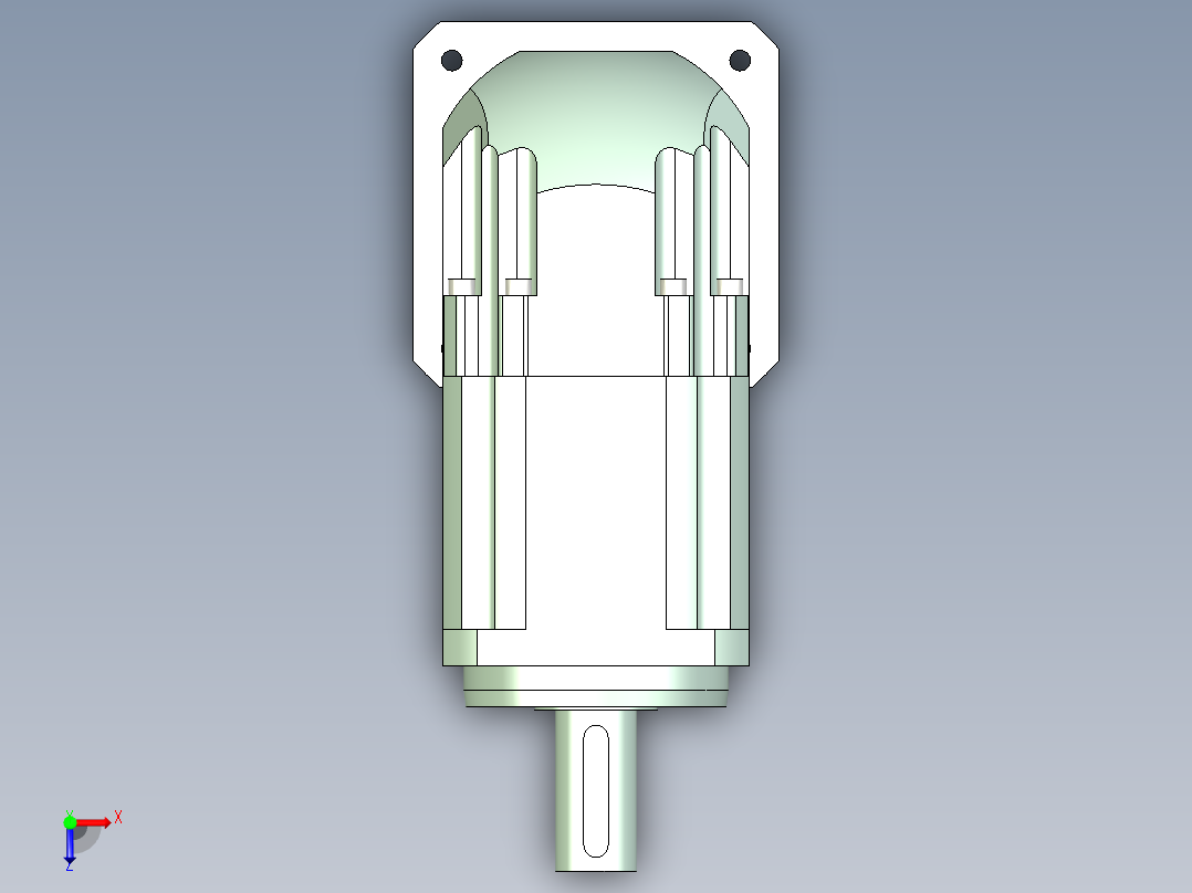 直齿ZPLX142-L2 35-114.3-200-M12.stp俯视图