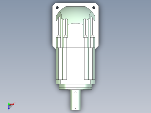 直齿ZPLX142-L2 35-114.3-200-M12.stp俯视缩略图