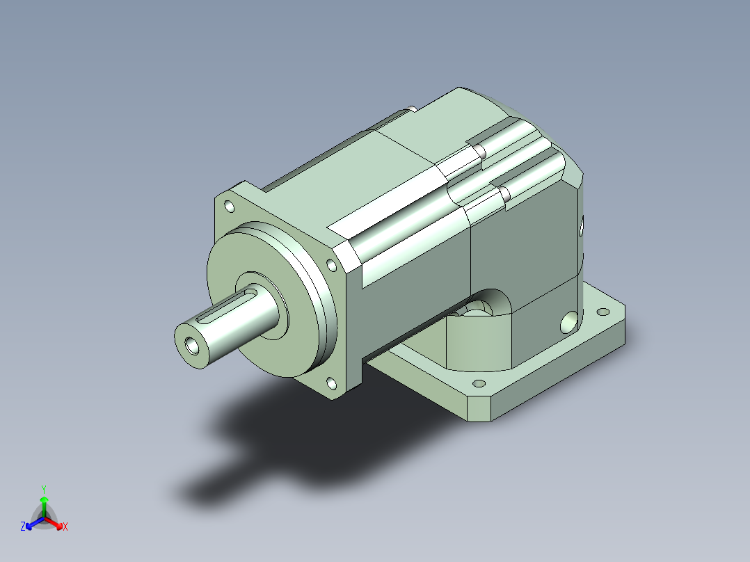 直齿ZPLX142-L2 35-114.3-200-M12.stp正等轴测图