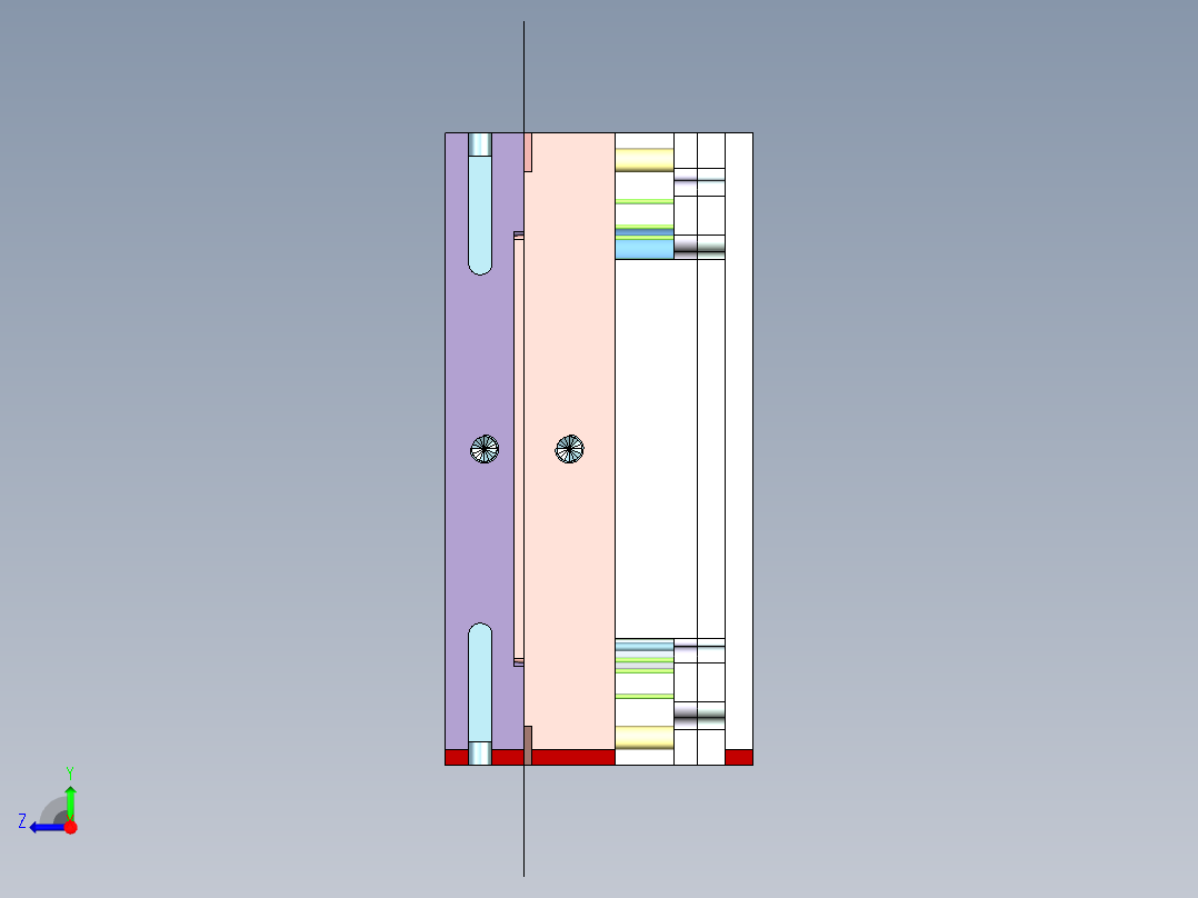 头带耳机弯条（压铸模）右视图