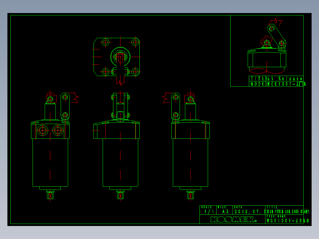 KOSMEKWCE1001-2SRD多系列多零件图纸模型多系列多零件图纸模型