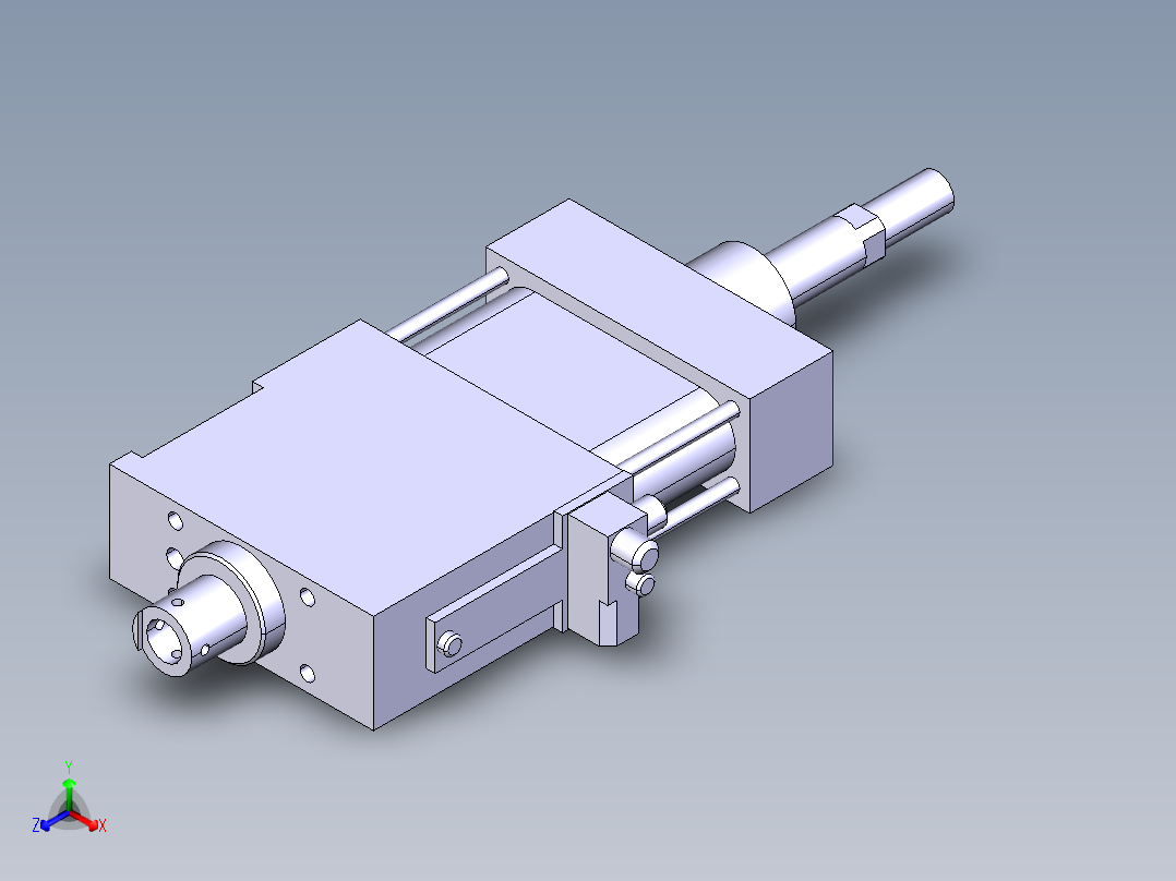 德克斯TUNKERS气缸数模SZK63 T12 A02 Z主视图