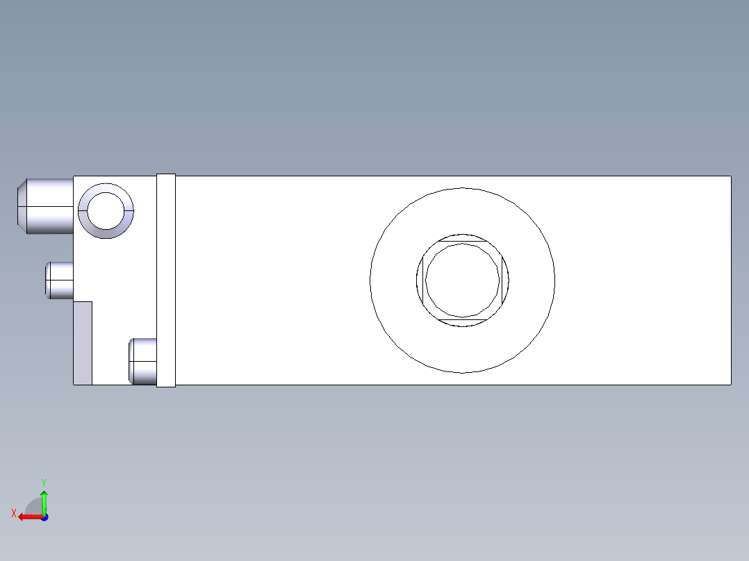 德克斯TUNKERS气缸数模SZK63 T12 A02 Z后视图