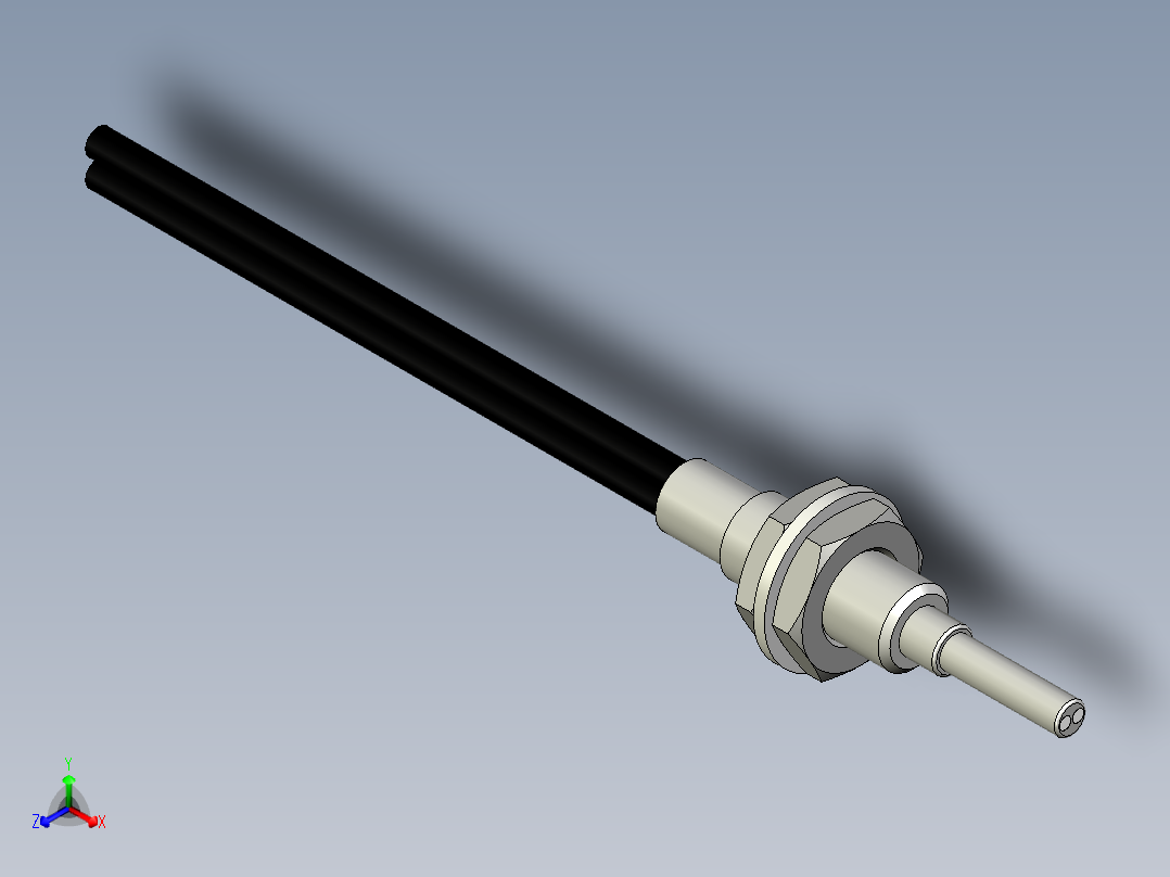 光纤元件漫反射型FR-D610-I正等轴测图